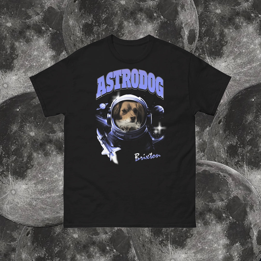 T-shirt personnalisé chien astronaute