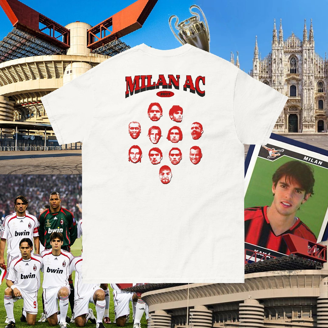 T-shirt foot Milan AC 2007 back