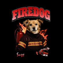 T-shirt personnalisé chien pompier